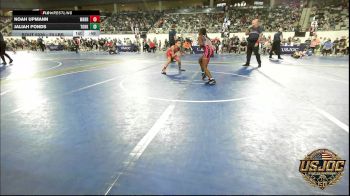70 lbs Round Of 16 - Noah Upmann, Warrior Trained Wrestling Club vs Jaliah Ponds, Team Of Hard Knox