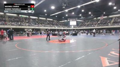 54 lbs Quarterfinal - Maxwell Caudle, Highland vs Dominic Paparello, Bristol