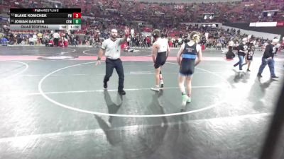 140 lbs Quarterfinal - Josiah Bastien, Askren Wrestling Acadamy vs Blake Konichek, Prairie Wrestling