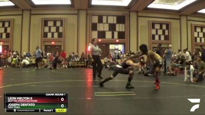 92 lbs Champ. Round 1 - Joseph Dentato, West Essex vs Leon Melton Ii, Beat The Streets Baltimore