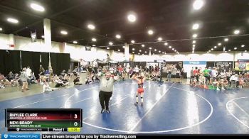 102 lbs Round 3 - Rhylee Clark, Grantsville Wrestling Club vs Nevi Brady, Aviator Wrestling Club