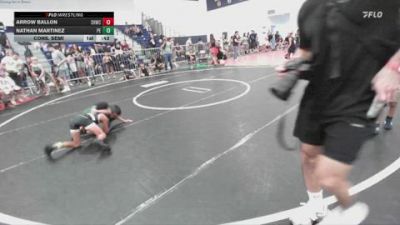 63 lbs Cons. Semi - Nathan Martinez, Poway Elite vs Arrow Ballon, Savage House Wrestling Club
