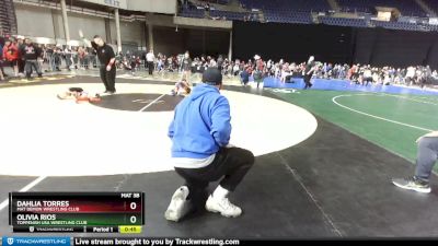 55 lbs Champ. Round 2 - Olivia Rios, Toppenish USA Wrestling Club vs Dahlia Torres, Mat Demon Wrestling Club