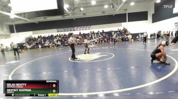 100 lbs Semifinal - Destiny Huitron, Arroyo vs Selah Beatty, Newport Harbor