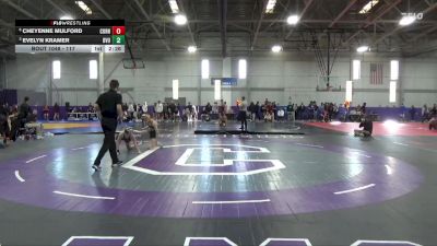 117 lbs Quarterfinal - Evelyn Kramer, Buena Vista vs Cheyenne Mulford, Cornell College