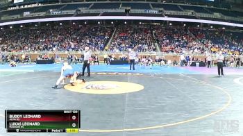 D3-138 lbs Quarterfinal - Buddy Leonard, Alma HS vs Lukas Leonard, Madison HS