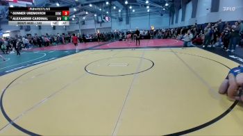 140 lbs Quarterfinal - Gunner Uremovich, Spring Klein Wrestling Club vs Alexander Cardinal, Dragon Youth Wrestling