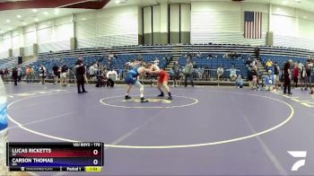 170 lbs Quarterfinal - Lucas Ricketts, KY vs Carson Thomas, OH