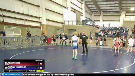 86 lbs Quarterfinal - Blake Mauch, Utah vs Anthony Landrum, Colorado