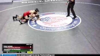 132 lbs Cons. Round 2 - Maximus Gutkowski, California vs Max Wong, Folsom High School Wrestling