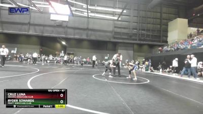 67 lbs Cons. Round 1 - Ryder Sowards, Pratt Wrestling Club vs Cruz Luna, Wichita Wrestling Club