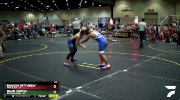 112 lbs Round 1 (6 Team) - Dawson Pettigrew, Ares Black vs David Harrell, BadBass Green