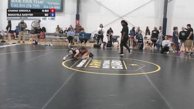25 lbs Rr Rnd 7 - Charae Gregula, PA West Black - W vs Makayela Sawyer, Mat Demon - W