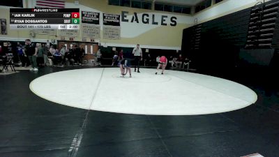 175 lbs Round Of 16 - Ian Karlin, Pomperaug/Watwn/Naug vs Ryan DosSantos, Southington