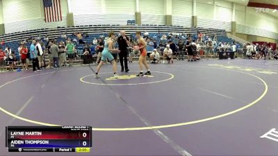 106 lbs Champ. Round 1 - Layne Martin, MI vs Aiden Thompson, PA