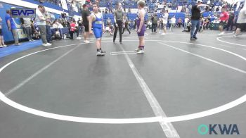 110 lbs Consi Of 4 - Kooper Palesano, Chickasha Youth Wrestling vs Bristen Puga, Piedmont