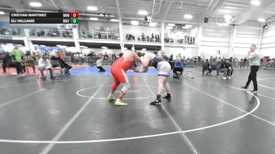 260 lbs Round Of 16 - Cristian Martinez, Bangor Area Wrestling vs Eli Williams, Wolfgang Wr Ac