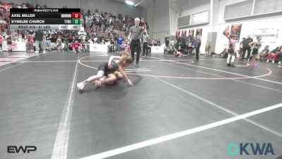 61 lbs Round Of 16 - Axel Miller, Skiatook Youth Wrestling vs Kynslee Church, Team Tulsa Wrestling Club