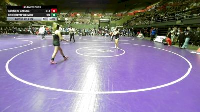 115 lbs Consi Of 8 #2 - Genesis Valdez, Selma vs Brooklyn Weimer, Frontier