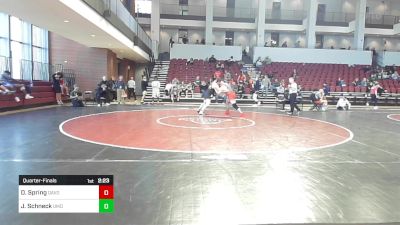 285 lbs Quarterfinal - DJ Spring, Davidson vs Joey Schneck, Maryland