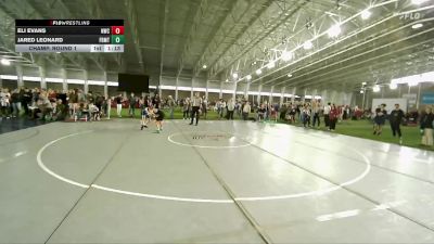 100 lbs Champ. Round 1 - Jared Leonard, Cougars Wrestling vs Eli Evans, Northside Wrestling Club