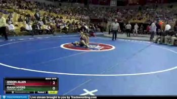 152 Class 1 lbs 5th Place Match - Andon Allen, Gallatin vs Isaiah Myers, Lafayette County