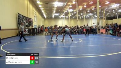 145 lbs Semifinal - Melvin Miller, HS The Compound RTC vs AJ Rueberger, HS Camp Reynolds