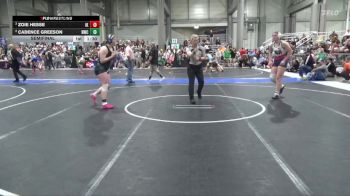190 lbs Semifinal - Zoie Hesse, Iola Kids vs Cadence Greeson, Norton Wrestling Club