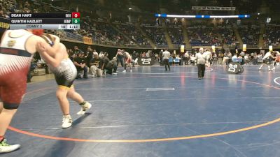 212 lbs Consy 3 - Dean Hart, Indiana vs Quintin Hazlett, Hempfield