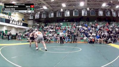 215 lbs Cons. Semi - Sullivan Haas, Brighton vs Mason Frye, Cvca