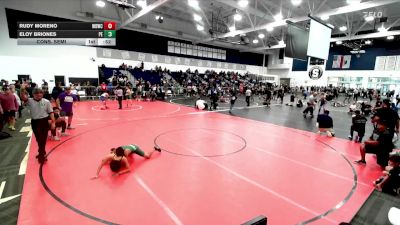 105 lbs Cons. Semi - Rudy Moreno, Wolves Den Wrestling Club vs Eloy Briones, Poway Elite