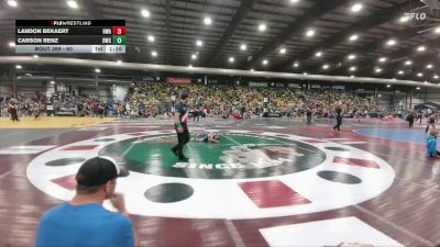 60 lbs Semifinal - Landon Bekaert, Heartland Wrestling Academy vs Carson Renz, Douglas Wrestling Club