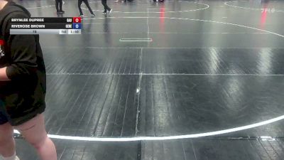 78 lbs Round 3 (10 Team) - Riverose Brown, Genesis vs Brynlee Dupree, Georgia United