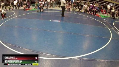 39 lbs Cons. Round 2 - Oaks Ence, Southern Utah Elite vs Brigston Morrill, South Sevier Jr. Wrestling