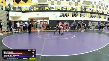 144 lbs Quarterfinal - Riley Cox, Perry Meridian Wrestling Club vs Anthony Hinton, Elite Athletic Club
