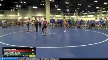 107 lbs Round 1 (10 Team) - Alexandria Evans, Charlie`s Angels- GA Black vs Kaylyn Harrill, Nebraska Tsunami