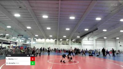 77 lbs Semifinal - Logan Bailey, Southside WC vs Dylan Annello, Prophecy RTC