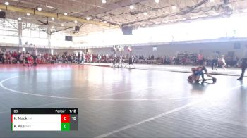 66 lbs Round 1 (6 Team) - Kylie Asa, Beast Mode Green vs Kendyl Mack, Team Minnesota