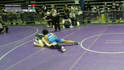 160 lbs Quarterfinal - Michael Sharin Jr, Manasquan vs Jordan Rodriguez, Montclair