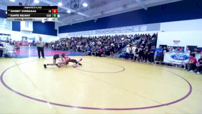 132 lbs Cons. Round 1 - Johnny Overgaag, Palm Desert vs Dante Selway, El Dorado