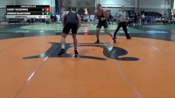 197 lbs Semifinal - Jordan Blanchard, UW Parkside vs Casey Olszowka, McKendree