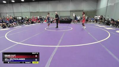 150 lbs Quarters & 1st Wb (16 Team) - Drake Flot, Louisiana Blue vs Will Deutschlander, Texas Blue