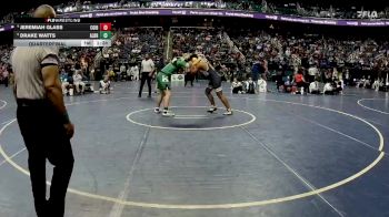 4A 215 lbs Quarterfinal - Drake Watts, A.L. Brown High School vs Jeremiah Glass, Cardinal Gibbons