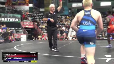 187 lbs Semifinal - Tyrus Alley, MO vs Zachary Leftwich, VA