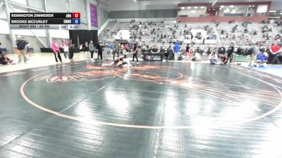 55 kg Cons. Rd Of 16 - Remington Zimmerer, Ascent Wrestling Academy vs Brooke McCurley, Colorado Mesa Wrestling Club