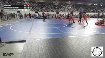68 lbs Consi Of 16 #2 - Kol Burd, Weatherford Youth Wrestling vs Braxton Thompson, Duncan Middle School