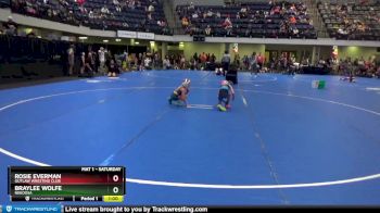 55 lbs Round 2 - Rosie Everman, Outlaw Wresting Club vs Braylee Wolfe, Nekoosa