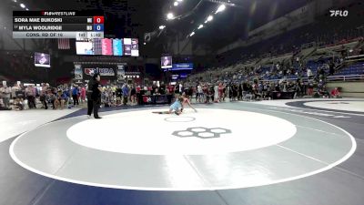 110 lbs Cons. Rd Of 16 - Sora Mae Bukoski, ME vs Myla Woolridge, MO