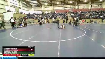 38 lbs Semifinal - Cohen Hammer, Warrior Wrestling Club vs Bentley Baker, Mountain Ridge Sentinels