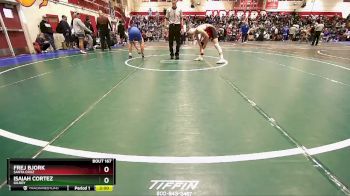 132 lbs Champ. Round 1 - Isaiah Cortez, Gilroy vs Frej Bjork, Santa Cruz